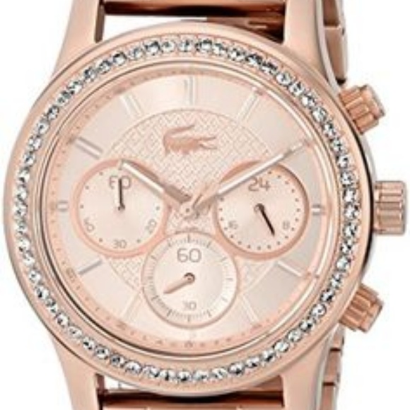 Rose Gold Lacoste Charlotte Chronograph Watch